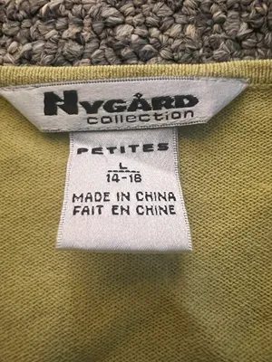 vintage green cardigan top thumbnail 2
