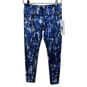 ALO Yoga Airbrush Legging - Blue Python Print Size S NWT thumbnail 3