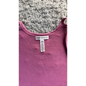 PINK Victoria's Secret Women's L Pink Cutout Strappy V-Neck T-Shirt thumbnail 2