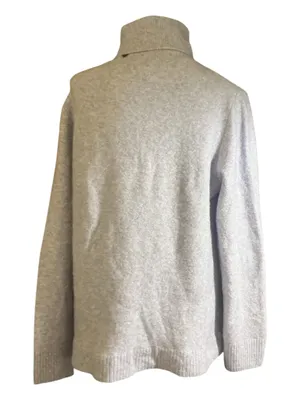 J.Crew Lavender Heather Turtleneck Sweater | Side-Button Ribbed Hem (Size M) thumbnail 2