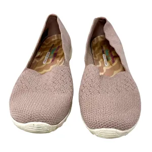 Skechers Size 9 Flats Pink Relaxed Fit Comfort Memory Foam Air Cooled Slip On‎ thumbnail 8