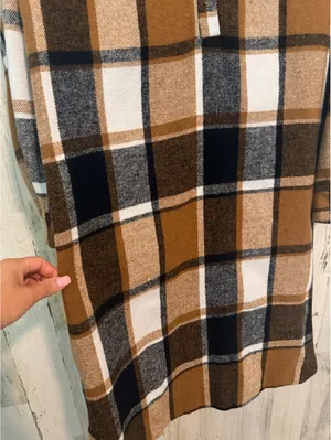 Women Regular M (6) Plaid Button-Up Shirt Dress Long Sleeve thumbnail 6