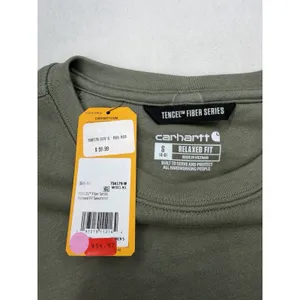 Carhartt Women's Tencel Crew Sweatshirt Green Small NWT NEW $60 MSRP thumbnail 3