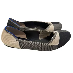 Rothy's Captoe Buffalo Plaid Slip On Flats Size 10 Black White Casual Retired thumbnail 7