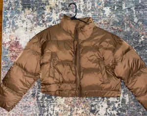 SheIn Brown Puffer Jacket thumbnail 2