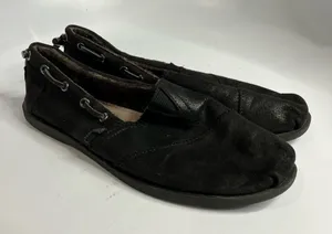 Bobs faux fur‎ lined flats leather lining size 8 thumbnail 1