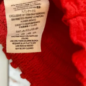 Free People Red Ruched Sleeve Blouse thumbnail 4