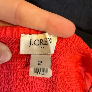 J. Crew Colorblock Tie Front‎ Maxi Dress Coral Pink Blue Spaghetti Strap Size 2 thumbnail 5