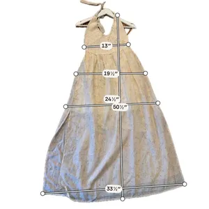 Zara NWT crochet combo maxi halter dress size small thumbnail 7