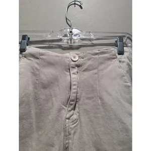 Miou Muse‎ Beige High Waisted Wide Leg Pants Size Small thumbnail 3