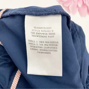 Wildfang The Empower Mesh Drawstring Pants Joggers Navy Blue thumbnail 12