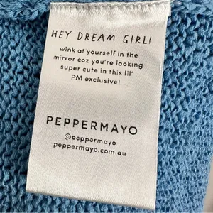 Peppermayo Capri Glow Knit Longline Vest Top Azure Blue Lrg NWT Festival Spring thumbnail 14