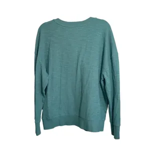 Maurices Relaxed Fit Henley Sweatshirt Solid Teal Green Pullover thumbnail 5