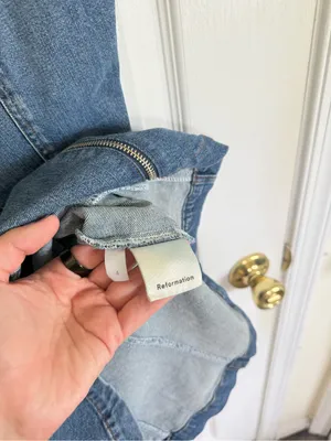 Reformation Randy Denim Mini Dress thumbnail 5