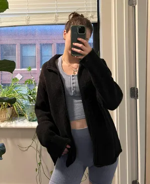 Gap Crochet Zip Up thumbnail 1
