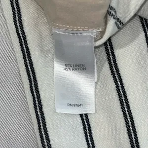 J Jill White w/Black Stripes Wide Legged Pants thumbnail 7
