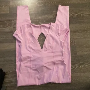NWT Free People Movement New Wave Onesie Jumpsuit in pink. Size Large thumbnail 6