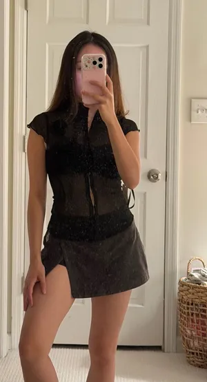 Windsor Sheer Black Floral Top thumbnail 1