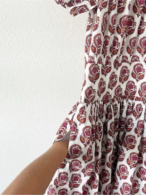 J.Crew Bouquet Block Print Cotton Poplin Cottagecore Vacation Floral Mini Dress thumbnail 4