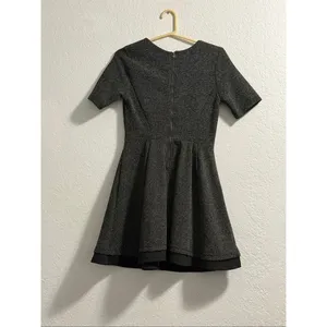 Free Bird Freebird tweed salt pepper midi Dress Size M stretchy thumbnail 3