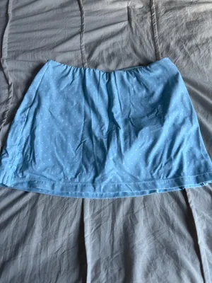 Blue and White Polka Dot JoyLab Tank + Skirt Set thumbnail 4