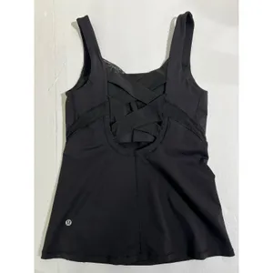 Lululemon Athletica Black Crisscross Back Tank Top Size 6 thumbnail 8