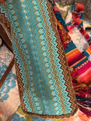 🌈🌈🌈BOGOHO🌈🌈🌈Colorful Boho Fringe Tote Bag - Pink, Blue & Multi thumbnail 12