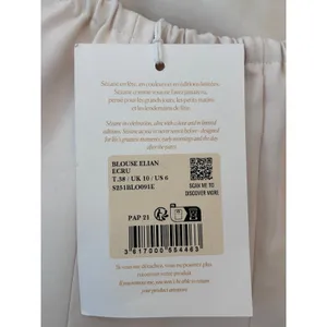 Sézane Strapless Blouse Elian /Tube Top Ecru size 38 US6 New with tags thumbnail 4