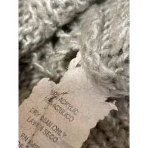 Forever Beige Cable Knit Collared Long Sleeve Button Down Jacket Sweater Top S thumbnail 4