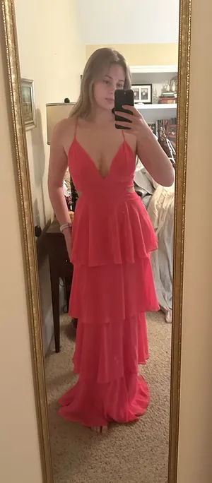Lulus Dress Maxi Pink thumbnail 1