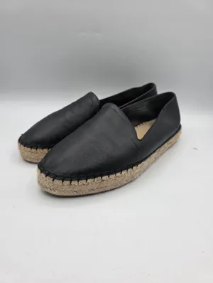 GAP Womens Espadrilles Black Leather Shoes Size 10 - 11 Natural Neutral Preppy thumbnail 8