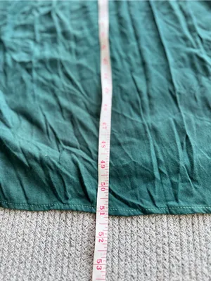 Vintage 90’s Forest Green Boho Long Sleeve Maxi Dress with Embroidered Yoke thumbnail 8