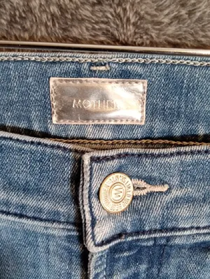 MOTHER High Waisted Looker &stunner Zip Ankle Step Fray Bundle Jeans Womens 25 thumbnail 3