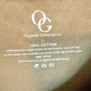 Organic Generation Size Large Cowgirl Giddy Up‎ Green T-Shirt Graphic Crop thumbnail 3