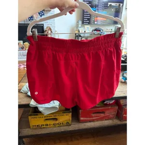 Lululemon Hotty Hot shorts feature a lightweight, four-way stretch red 16 thumbnail 2
