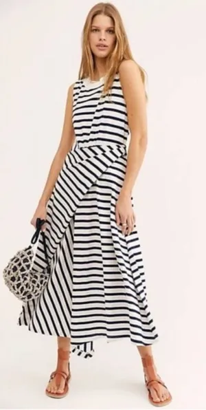 Free People Beach Capri Striped Midi Dress thumbnail 1