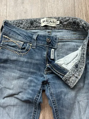 Ariat Real Denim Midrise Distressed Bootcut Jean Medium Wash Size 29 Long thumbnail 7