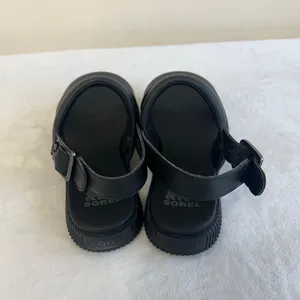 Sorel Black Ona Slingback Sandals 7.5 Women thumbnail 4