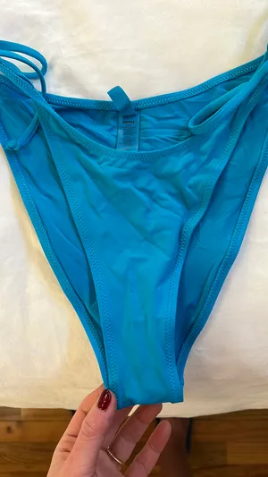 Skims Blue Strappy Bikini Bottoms thumbnail 3