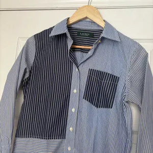 Lauren Ralph Lauren‎ Blue And White Stripe Button Front Dress Size XS thumbnail 3