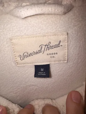 Universal Threads Sherpa jacket with brown accents thumbnail 6