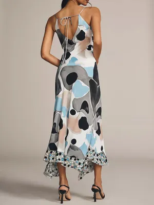 New Anthropologie Conditions Apply Harold Slip Maxi Dress size XS thumbnail 2