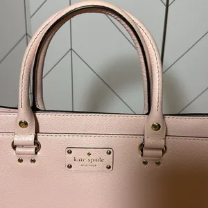 Kate Spade New York Light Pink Leather Compartment Shoulder Bag Purse thumbnail 4
