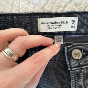 Abercrombie & Fitch Dark Grey/Black Denim Jeans thumbnail 2