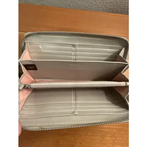 Coach Ashley Perforated Signature C Pattern Accordion Zip Wallet SilverTone Logo thumbnail 6