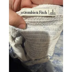 Abercrombie & Fitch The A&F Emerson Angel Sleeve Midi Dress Size S Blue thumbnail 6