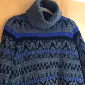 Madewell Ice Blue Fair isle Turtleneck Sweater thumbnail 5