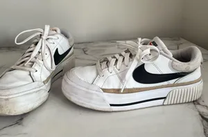 Nike Court Legacy Lift Platform Sneakers Size Womens 8 thumbnail 1
