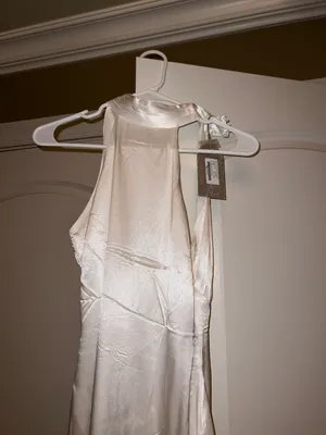 Meshk Claire satin dress thumbnail 8