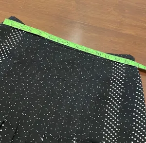 Talbots Silk Black White Dot skirt thumbnail 3
